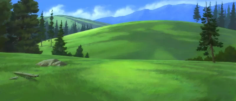 壁纸分享-草原油画-酷酷的强